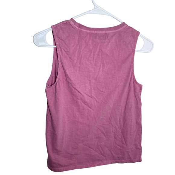 Disney Parks Tank Top Women's Small Stitch 626 Purple Sleeveless Cropped - Picture 4 of 8